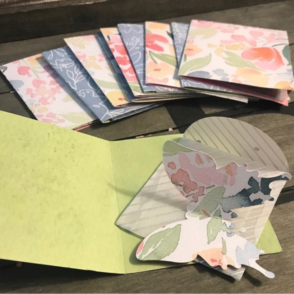 10+Pcs Watercolors Collection Tea Bags Cards Scrapbooking Journaling Paper Ephem